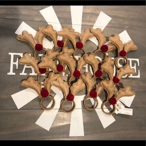 Pier 1 Reindeer Napkin Ring Holders (14)